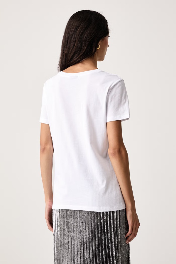 Футболка женская хлопковая Armani Exchange цвет белый фото 2