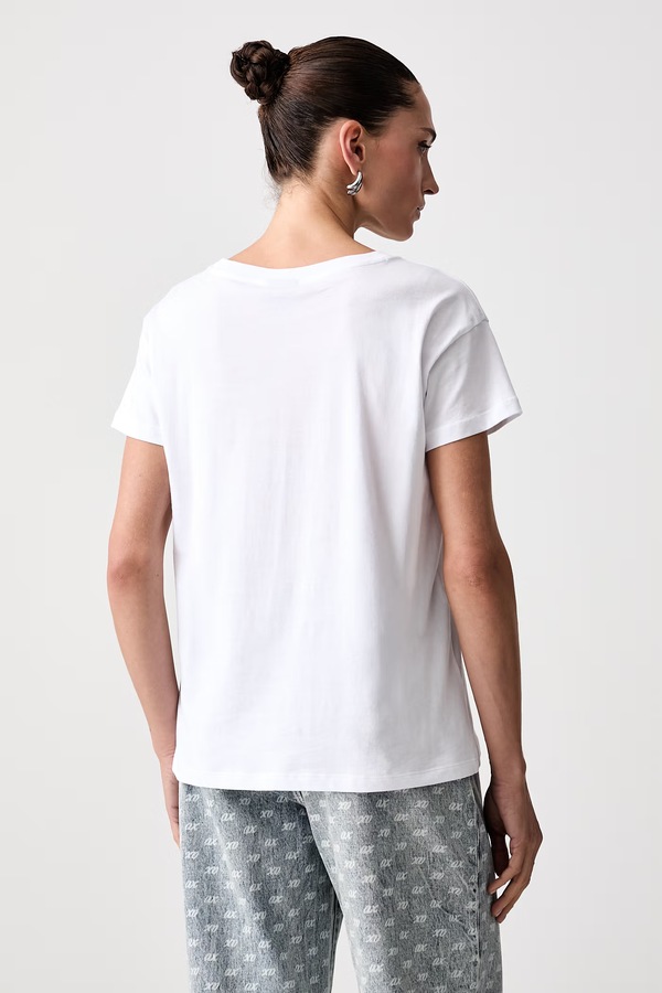 Футболка жіноча бавовняна Armani Exchange колір білий фото 2