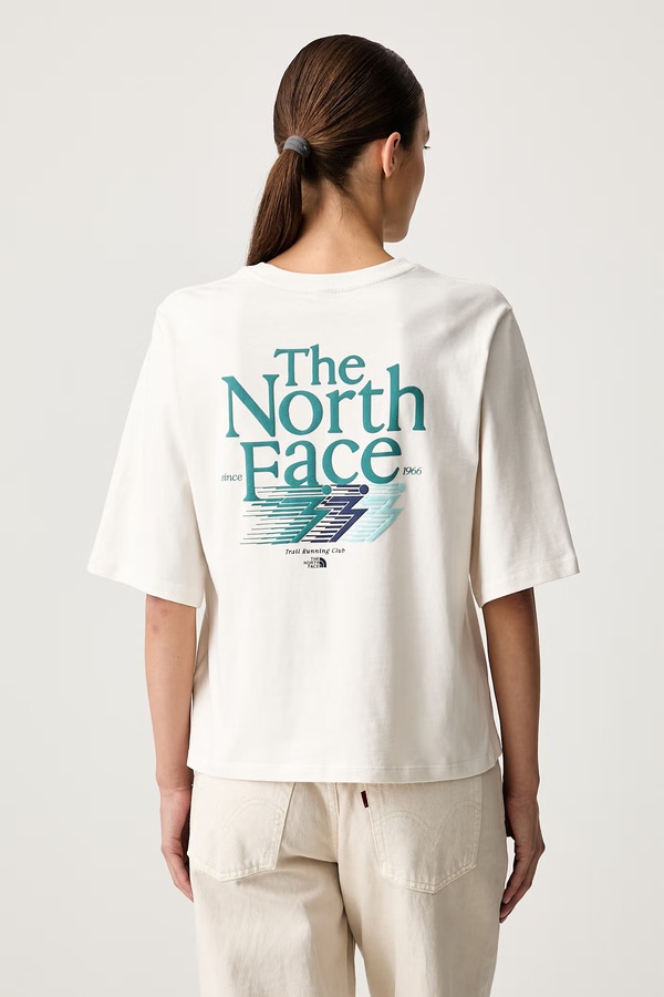 Футболка жіноча бавовняна The North Face Retro колір бежевий фото 3