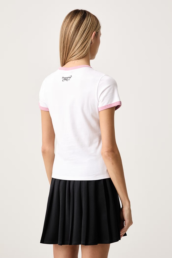 Футболка жіноча бавовняна з еластаном Puma X POWER PUFF GIRLS колір білий фото 3