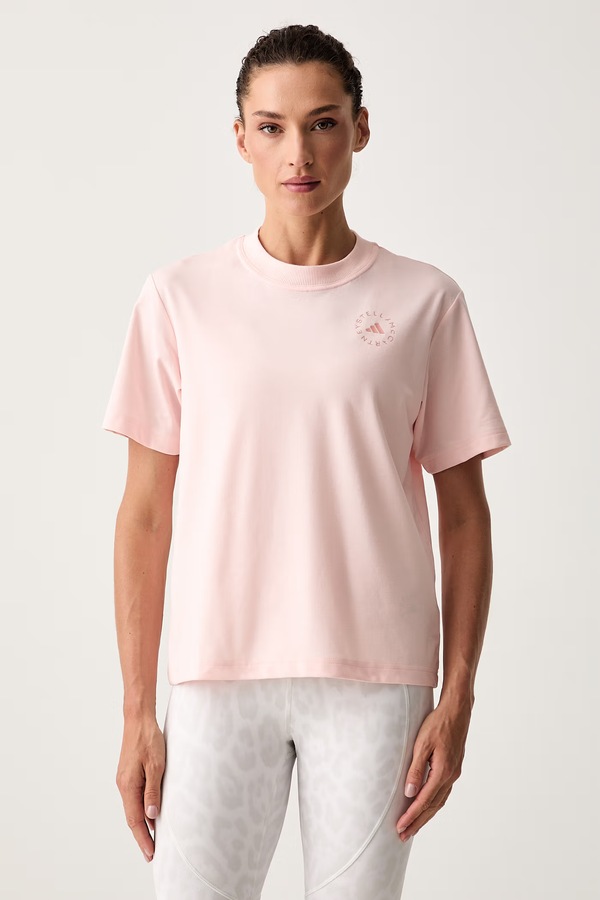 Футболка для тренувань жіноча adidas by Stella McCartney колір рожевий