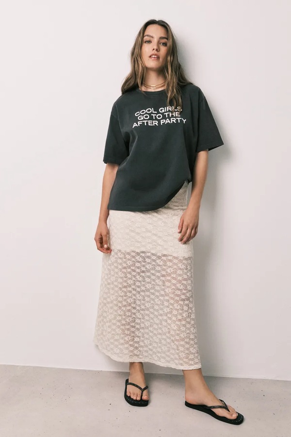 Футболка оверсайз женская с хлопком women'secret цвет черный фото 2