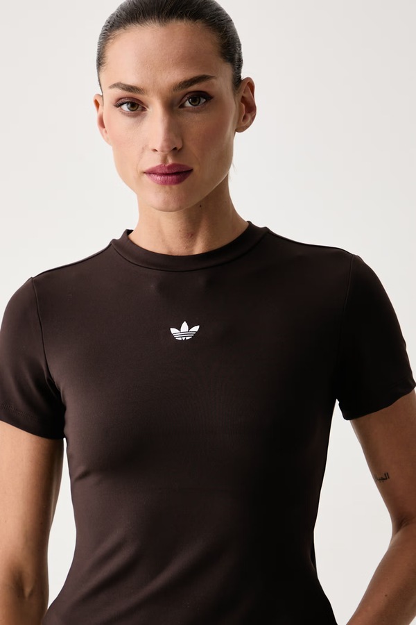 Футболка жіноча adidas Originals Essentials колір коричневий фото 4