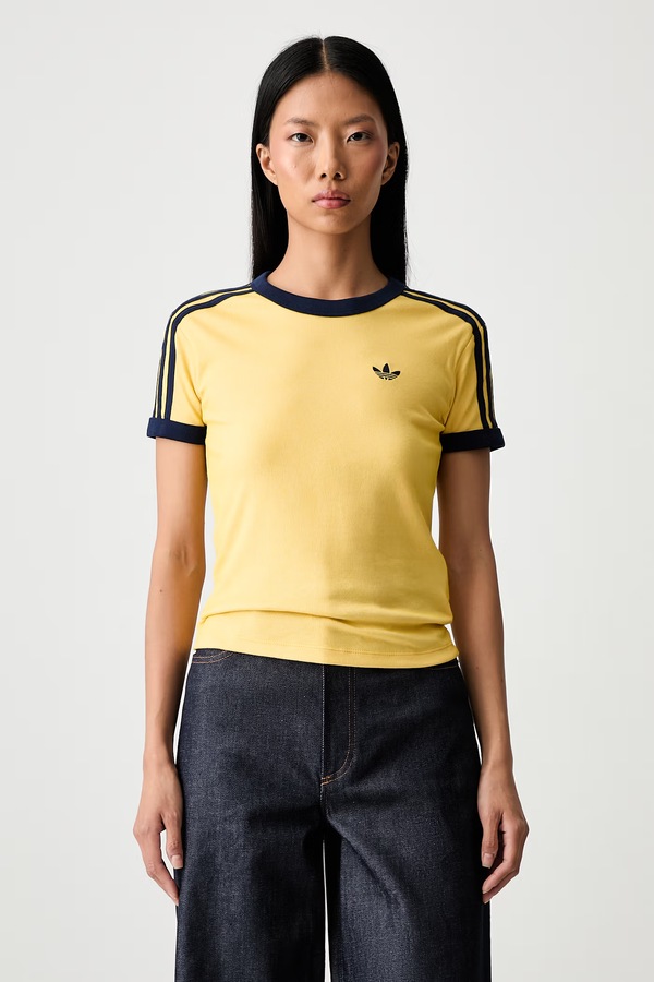 Футболка жіноча adidas Originals Heather колір жовтий