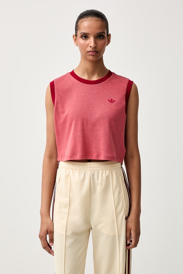 Топ женский adidas Originals Heather цвет розовый