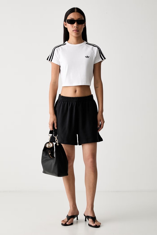 Футболка женская с хлопком adidas Originals цвет белый