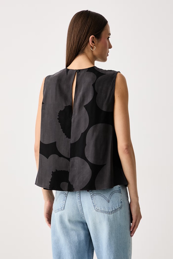 Блузка жіноча з ліоцелем Marimekko колір сірий фото 3