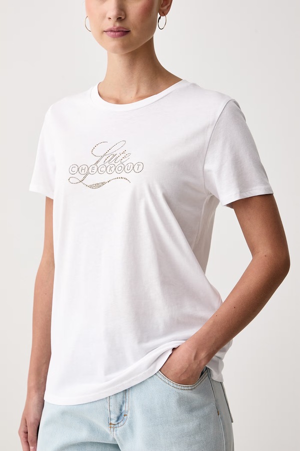 Футболка жіноча бавовняна Guess колір білий фото 3