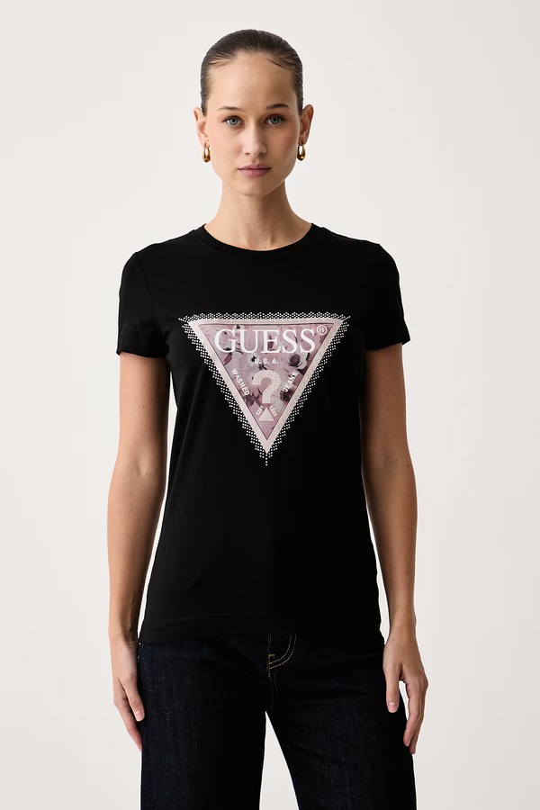 Футболка жіноча бавовняна Guess колір чорний