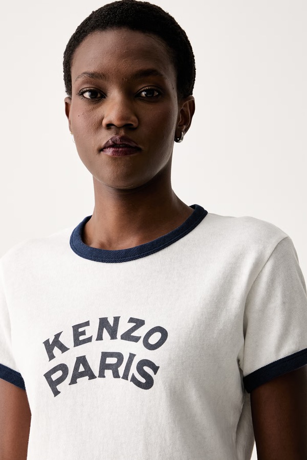 Футболка жіноча бавовняна Kenzo колір білий фото 4
