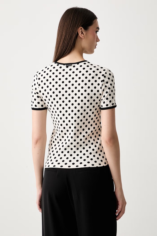 Футболка женская хлопковая с эластаном Marimekko цвет бежевый фото 2
