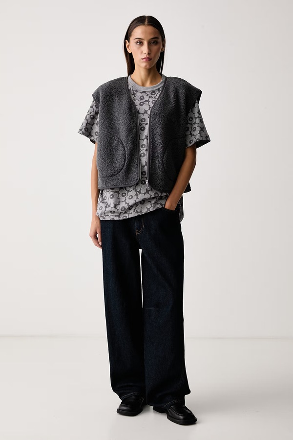 Футболка женская хлопковая Marimekko цвет серый