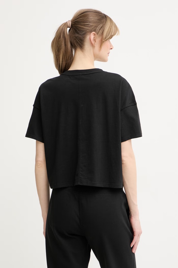 Футболка жіноча бавовняна DKNY колір чорний фото 2