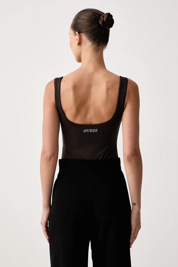 Боді жіноче Guess LOTUS колір коричневий фото 2