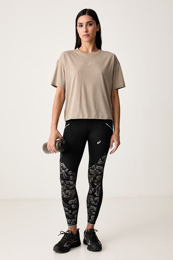 Спортивная футболка женская Asics NAGINO RUN SS TOP цвет бежевый
