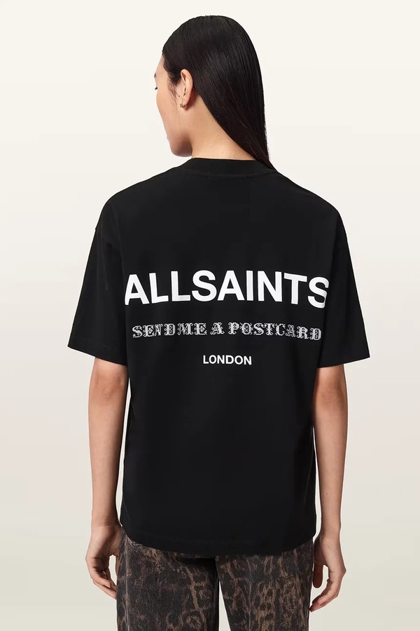 Футболка жіноча бавовняна AllSaints DREAMER колір чорний