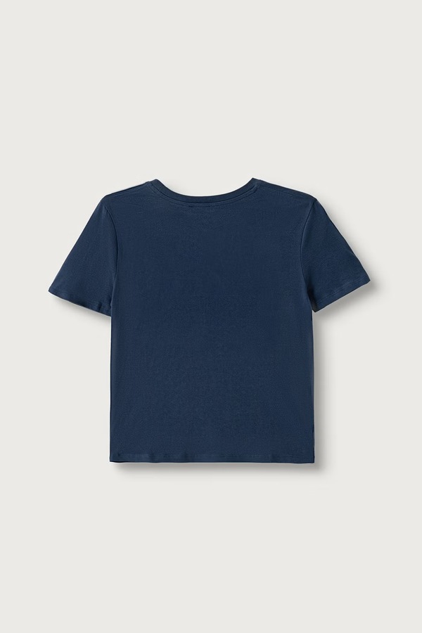 Футболка детская хлопковая United Colors of Benetton цвет темно-синий