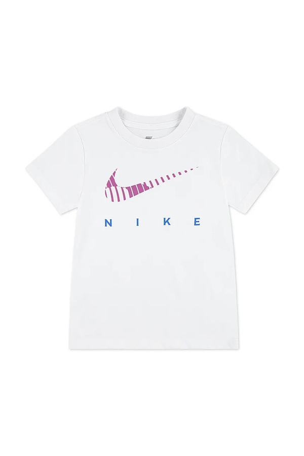 Футболка дитяча з бавовною Nike колір білий