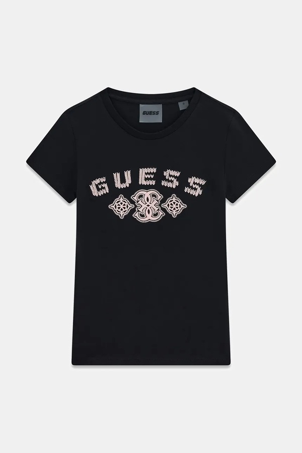 Футболка детская хлопковая Guess цвет черный