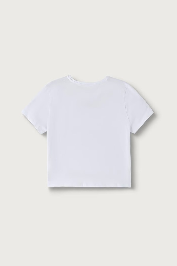 Футболка дитяча бавовняна з еластаном Guess колір білий фото 2