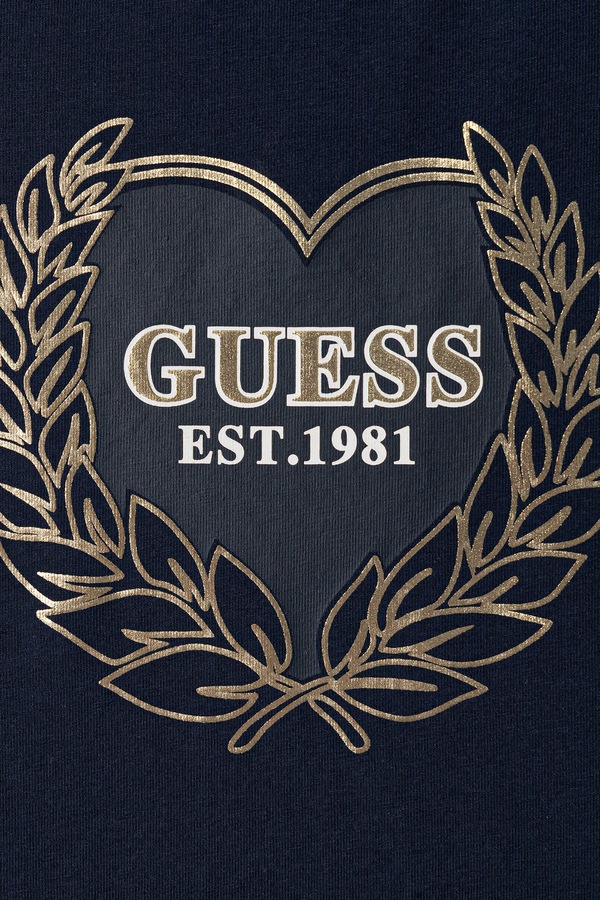 Футболка дитяча з бавовною Guess колір темно-синій фото 2