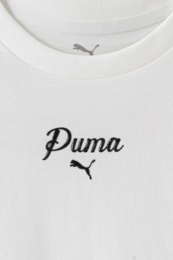 Футболка дитяча бавовняна Puma ESS SCRIPT Tee колір білий фото 2