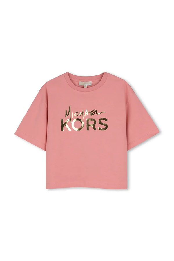 Футболка дитяча бавовняна Michael Kors колір рожевий