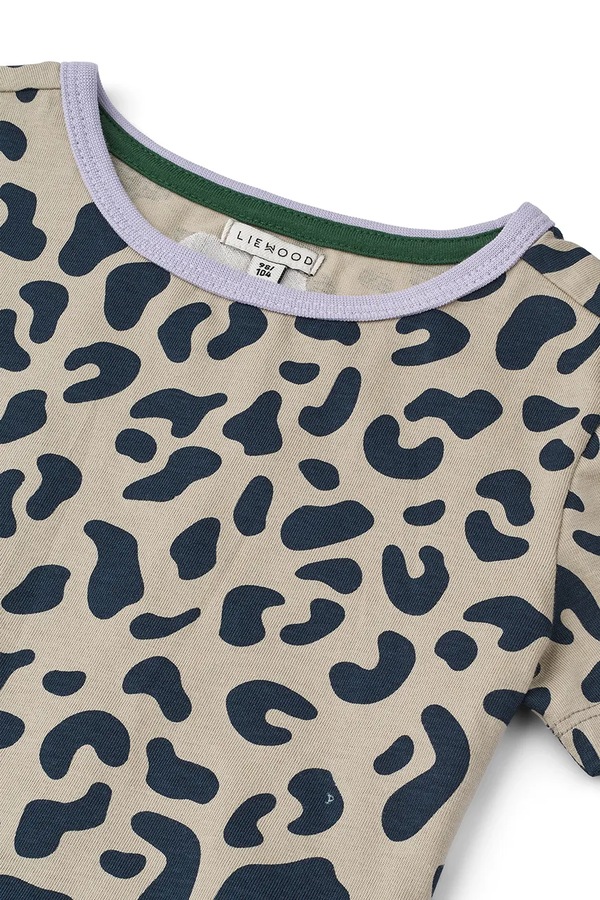 Футболка детская хлопковая Liewood Kya SS T-shirt цвет бежевый фото 2