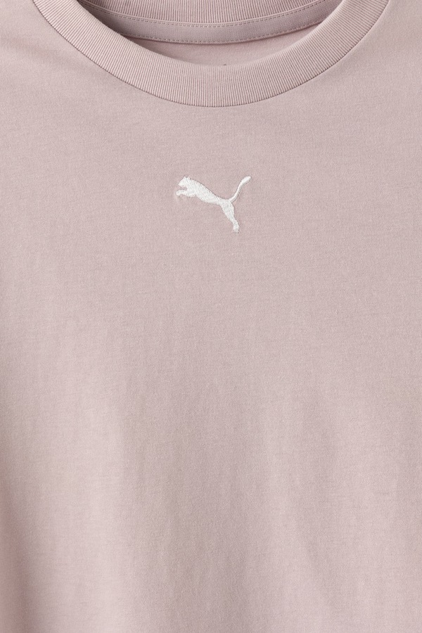 Футболка дитяча бавовняна Puma ESS Centered Cat Logo Boxy Tee колір рожевий фото 2