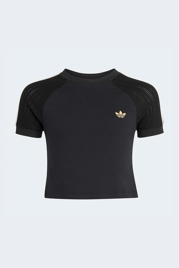 Футболка дитяча бавовняна з еластаном adidas Originals колір чорний