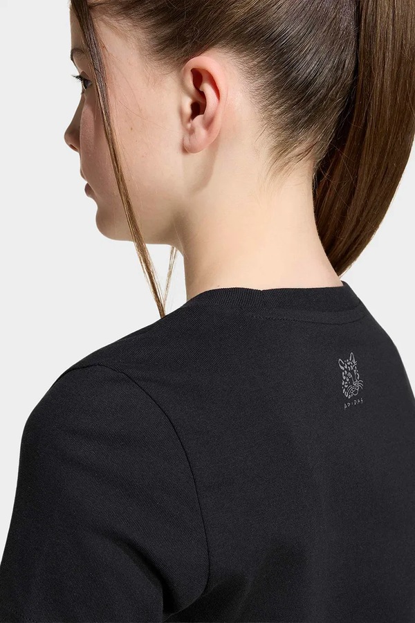 Футболка дитяча бавовняна adidas колір чорний фото 3