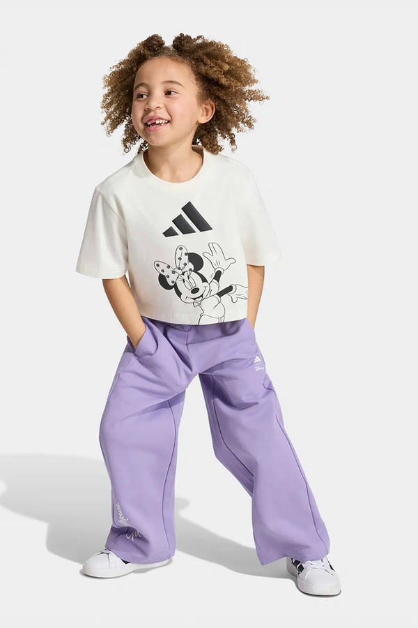 Футболка дитяча бавовняна з еластаном adidas DISNEY MINNIE MOUSE колір бежевий фото 3