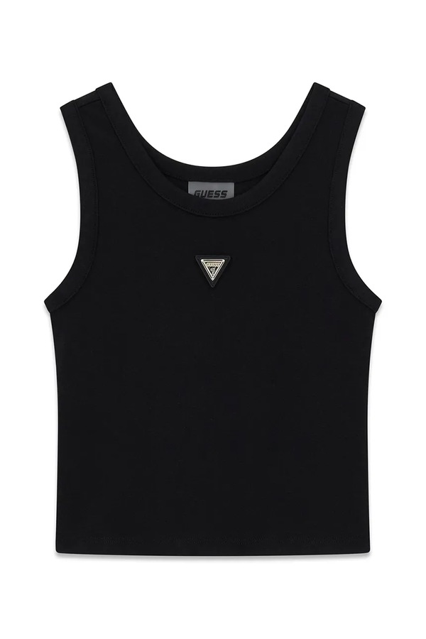 Футболка дитяча з модалем Guess колір чорний