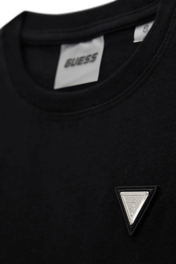 Футболка дитяча бавовняна Guess колір чорний фото 2