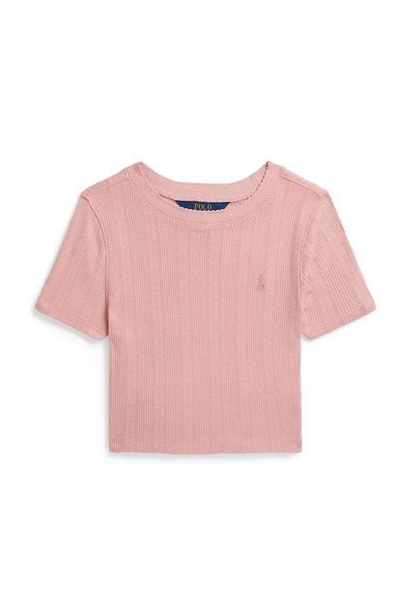 Футболка дитяча бавовняна Polo Ralph Lauren колір рожевий фото 2