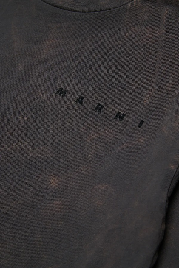 Футболка дитяча бавовняна Marni колір чорний фото 4