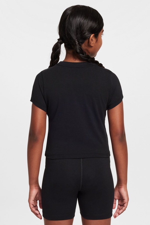 Футболка basic дитяча з модалем Nike Sportswear колір чорний фото 2