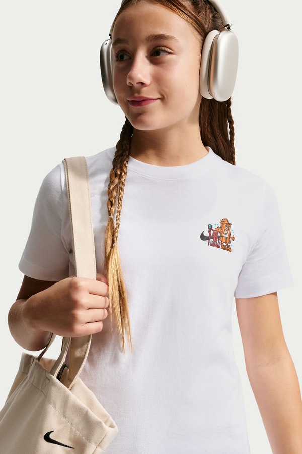 Футболка дитяча бавовняна Nike Sportswear колір білий фото 3