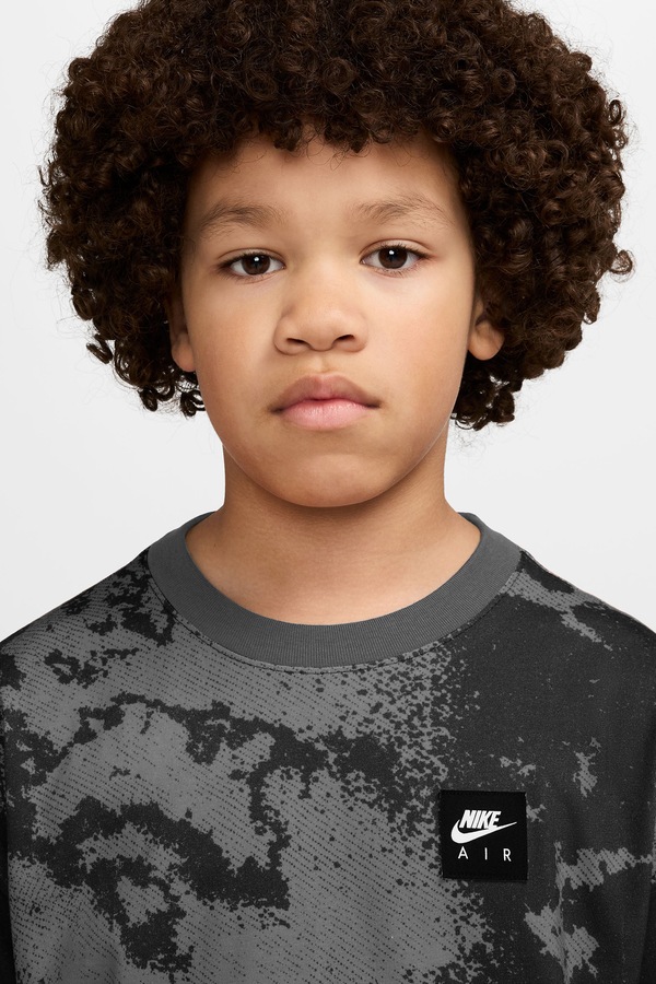 Футболка дитяча бавовняна Nike Sportswear колір сірий фото 3