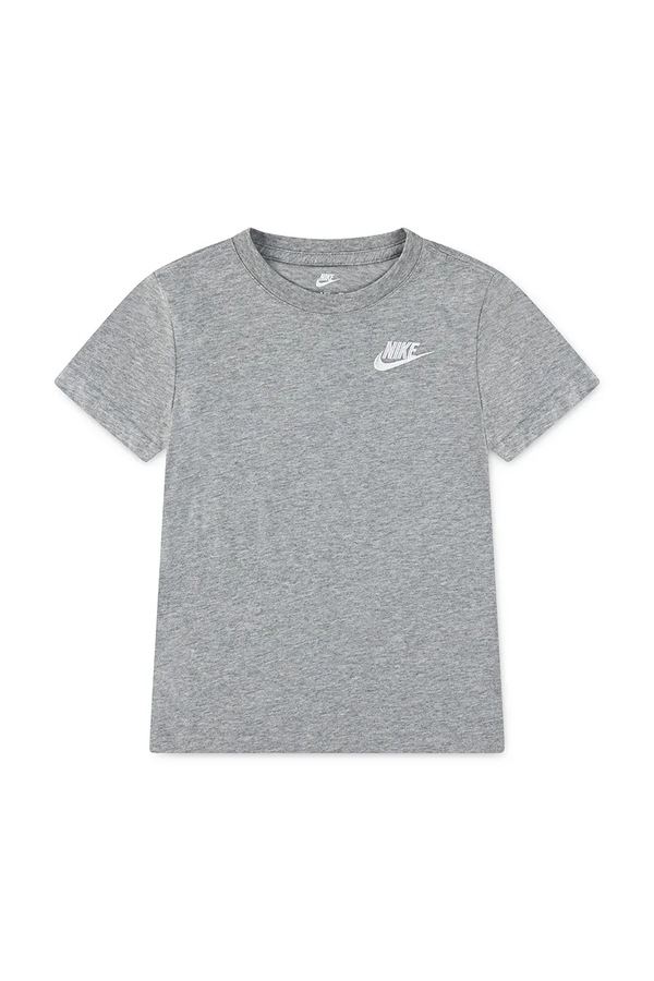 Футболка детская с хлопком Nike цвет серый