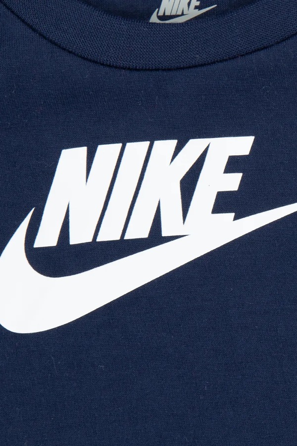 Футболка детская хлопковая Nike цвет темно-синий фото 2