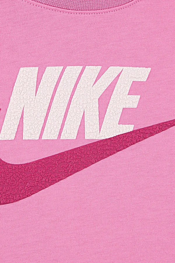 Футболка детская хлопковая Nike цвет розовый фото 2