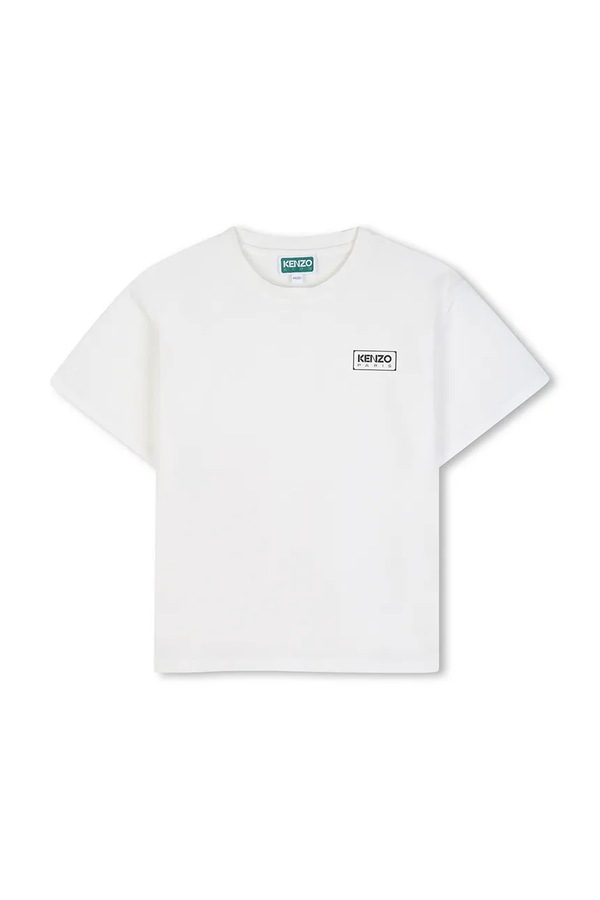 Футболка детская хлопковая Kenzo Kids цвет белый