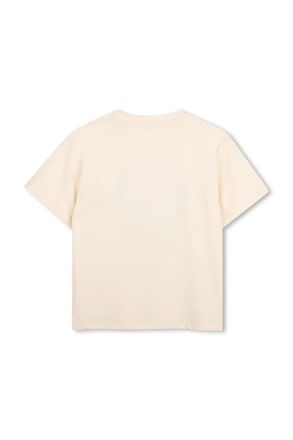 Футболка дитяча бавовняна Kenzo Kids колір бежевий