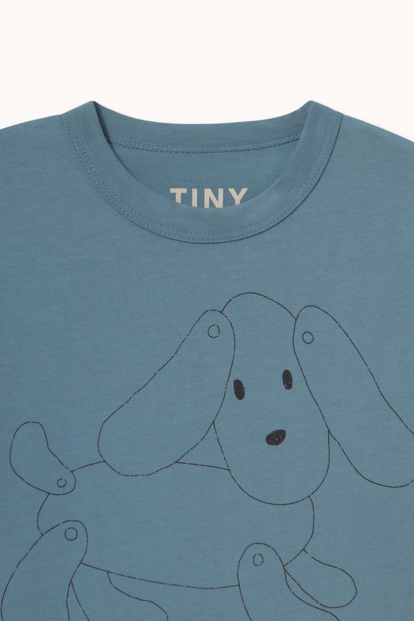 Футболка дитяча бавовняна Tinycottons DOG GRAPHIC TEE колір блакитний фото 2