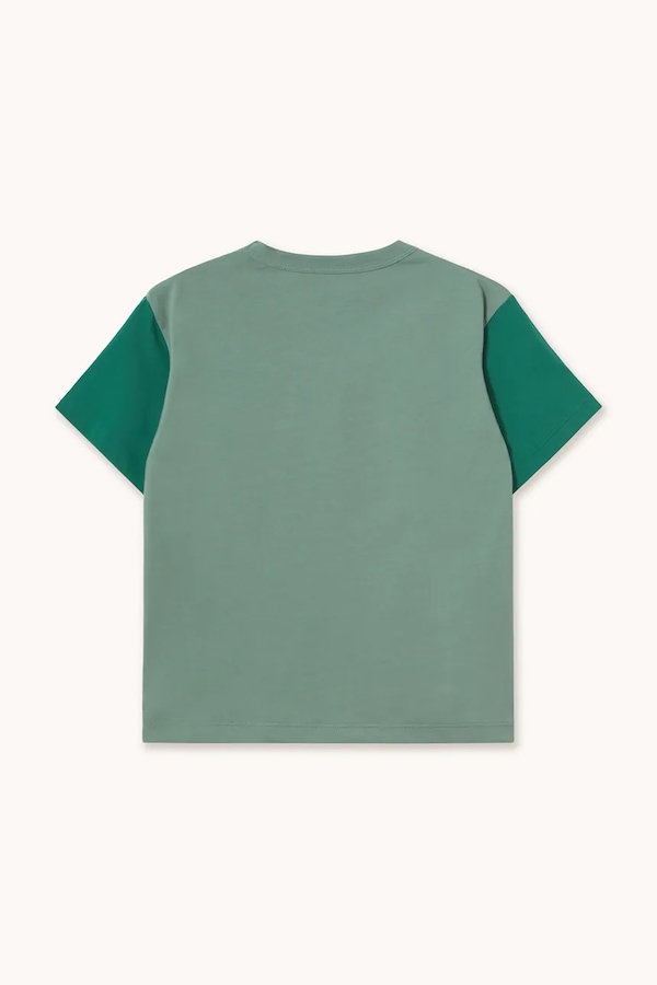 Футболка дитяча бавовняна Tinycottons TINY TEA ROOM GRAPHIC TEE колір зелений