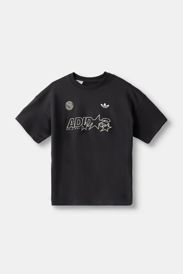 Футболка дитяча бавовняна adidas Originals LOGO PLAY колір чорний