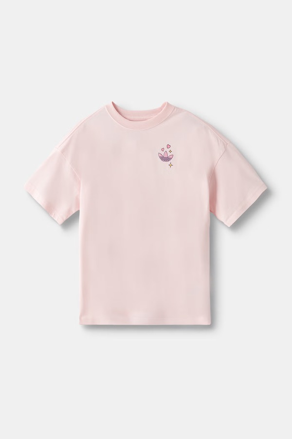 Футболка дитяча бавовняна adidas Originals колір рожевий