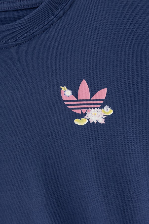 Футболка дитяча бавовняна adidas Originals колір темно-синій фото 2