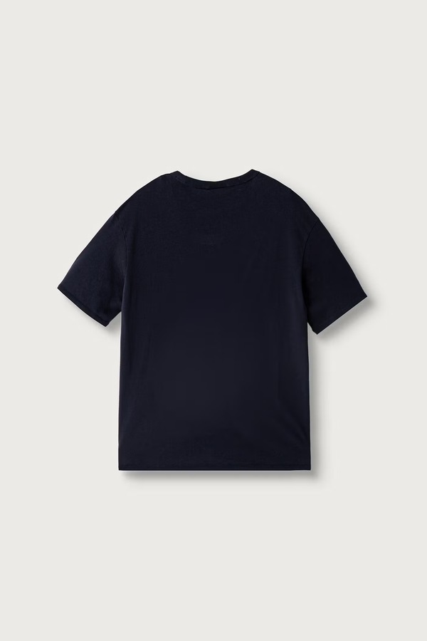 Футболка дитяча бавовняна Napapijri S-NEW BOX LOGO SS колір темно-синій